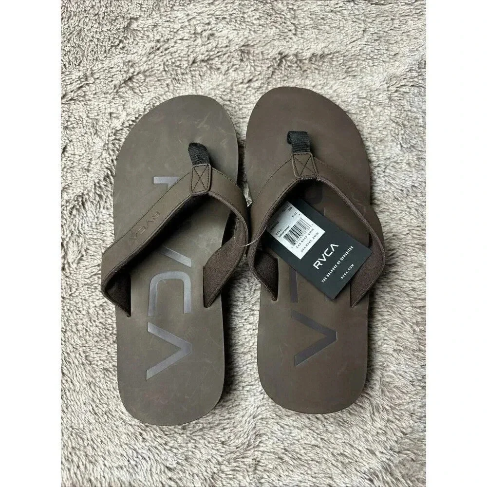 RVCA Mens VA Sport Federal Sandals - Dark Brown Size 9